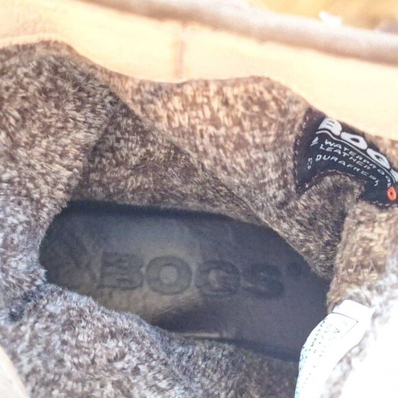 Bogs Slouchy Leather PullOn Ankle Booties Waterproof Cassie Low Brown Buckle 6.5 - Picture 10 of 13